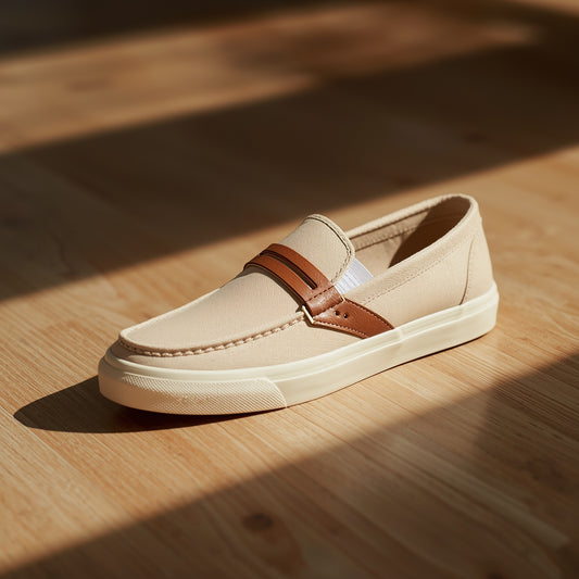 Casual Women’s Canvas Loafers – Comfortable Slip-On Shoes for Everyday Wear