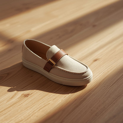 Casual Women’s Canvas Loafers – Comfortable Slip-On Shoes for Everyday Wear