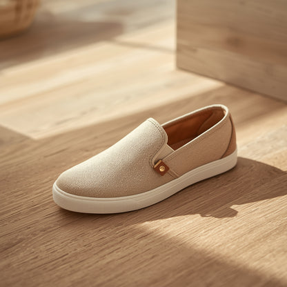 Casual Women’s Canvas Loafers – Comfortable Slip-On Shoes for Everyday Wear