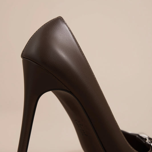Elegant Women’s Leather Heels – Stylish High Heels for Work & Parties