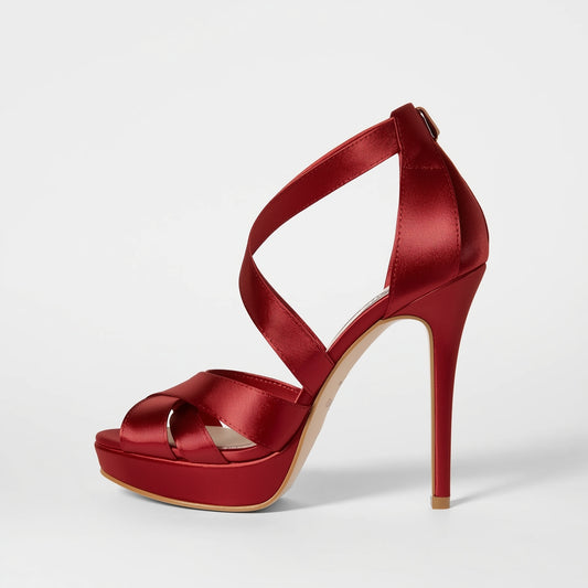 Elegant Women’s Satin Heels – Stylish High Heels for Parties & Special Occasions